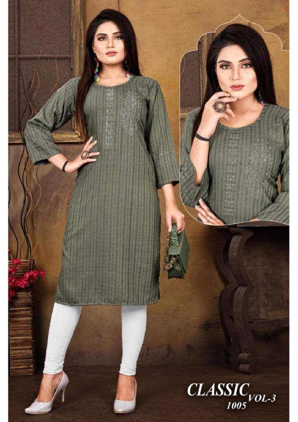 Beuty Queen Golden Classic Vol 3 Chinon  Exclusive Designer Kurti Collection